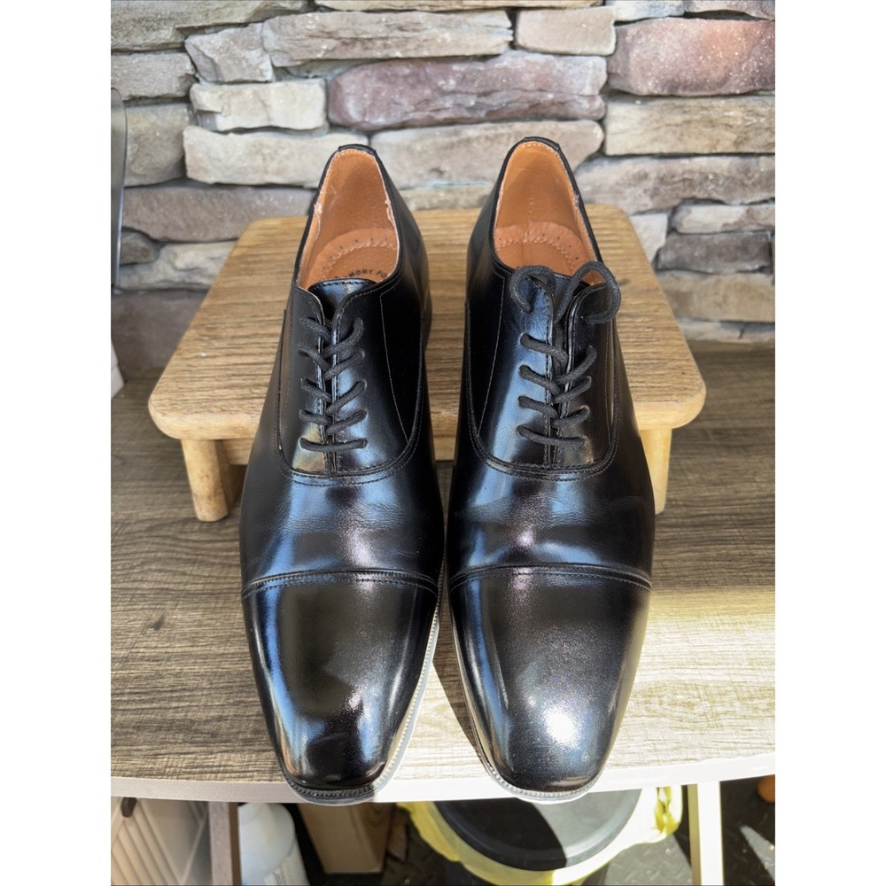 FLORSHEIM Black Leather Corbetta Cap Toe Oxford Mens Dress Shoe Sz 11.5 D